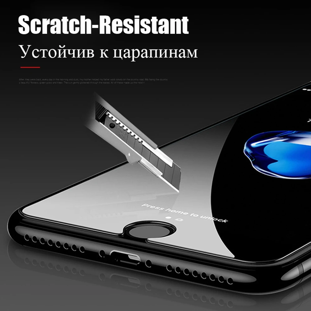 Улучшенное закаленное стекло 0 26 мм 9H Защита экрана для iphone 5 5s SE 4s 6s 7 X XS MAX XR 8 Plus