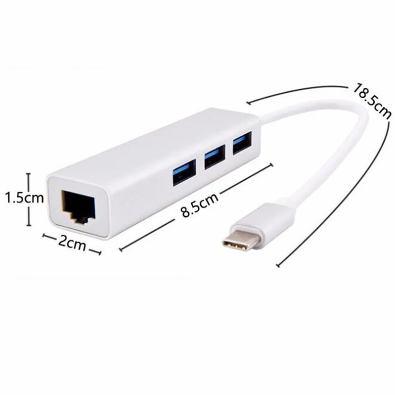 Baolyda USB C концентратор к Gigabit Ethernet 3 0 адаптер для Thunderbolt MacBook/MacBook Pro Dell XPS 13 спектр и