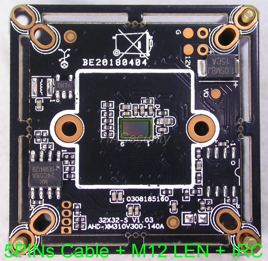 Камера видеонаблюдения модуль платы PCB + кабель 5 контактов IRC объектив 1/4 &quotSP140A CMOS