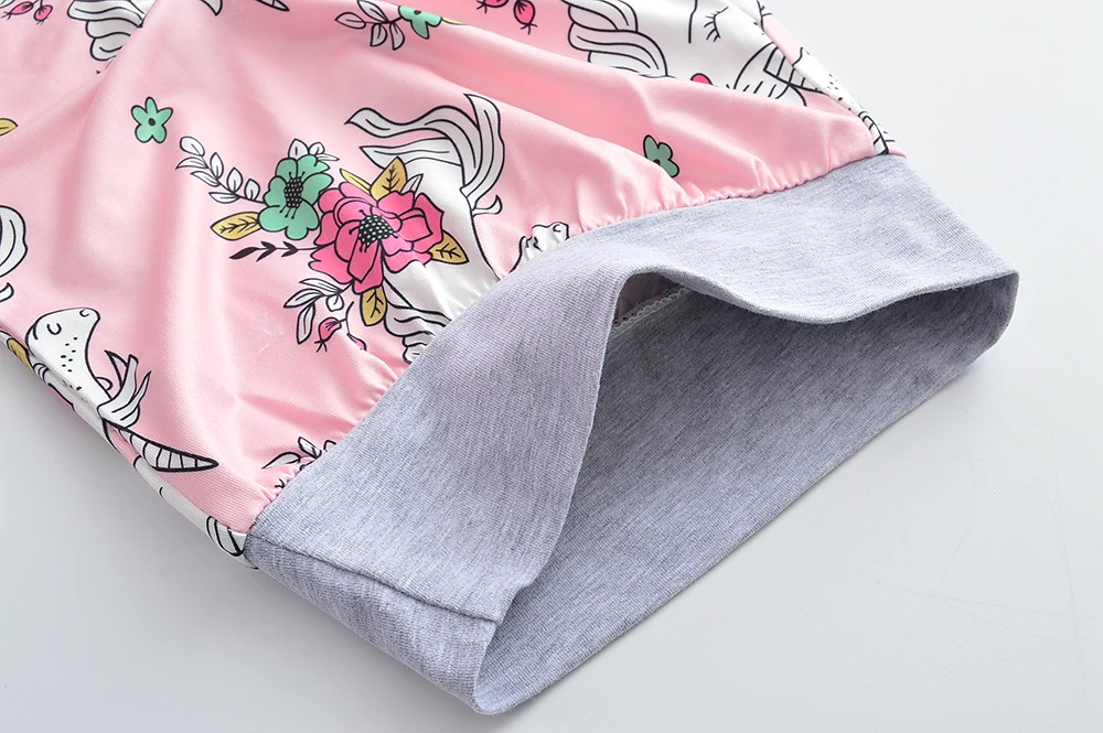 Одежда для новорожденных девочек из 2 предметов футболка с капюшоном и длинными