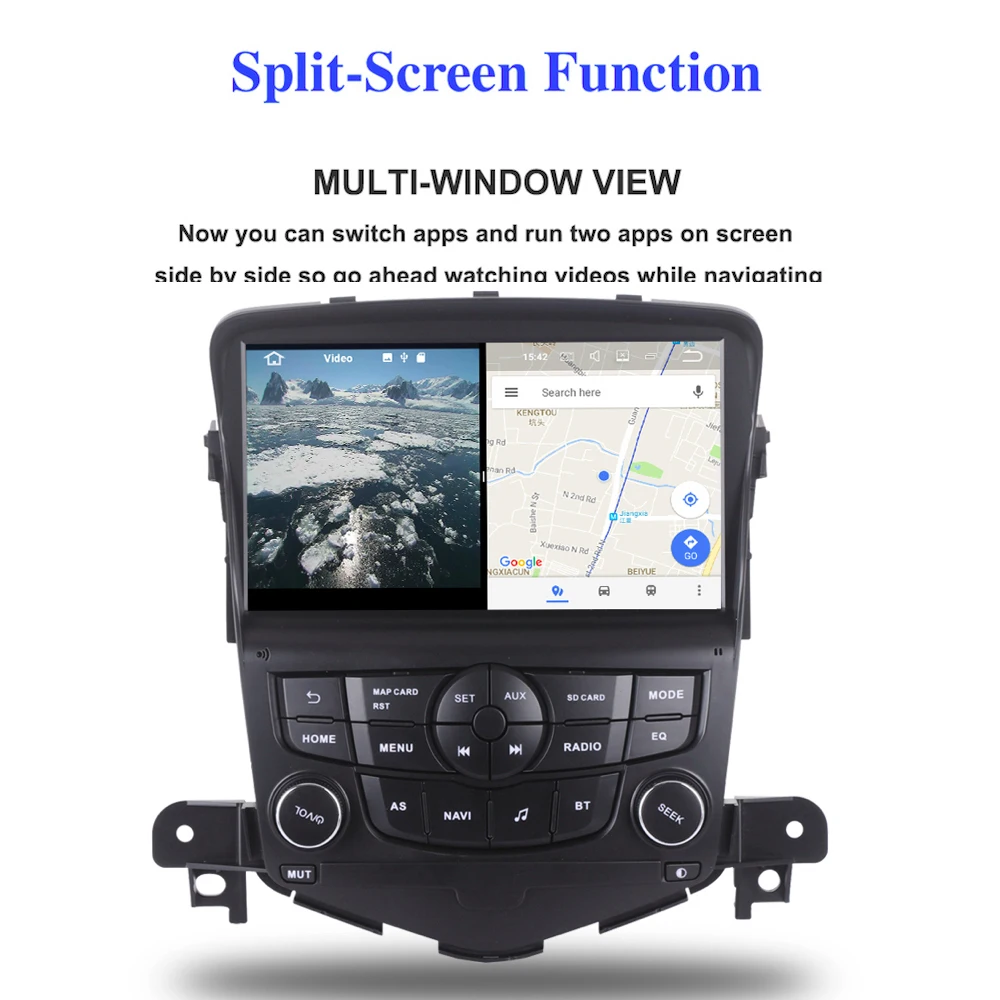 " 1din Автомобильный мультимедийный плеер Android 9,0 gps для Chevrolet Cruze радио 2010 2011 Авто Стерео навигация 4G 32G 8-ядерный MP4