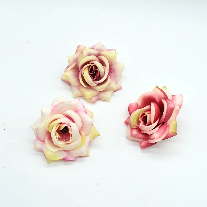 Недорогие Шелковые Розы 5 шт. цветы для украшения стен дома аксессуары