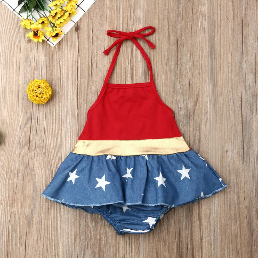 July 4th Independence Day 0-3Y Toddler Kids Baby Girls Boys Bodysuits Dress Outfits Summer | Детская одежда и обувь