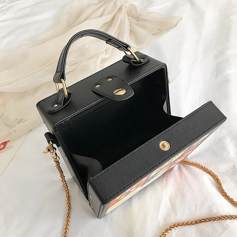 Новый стиль модный дизайн с мультяшным значком коробки искусственная кожа