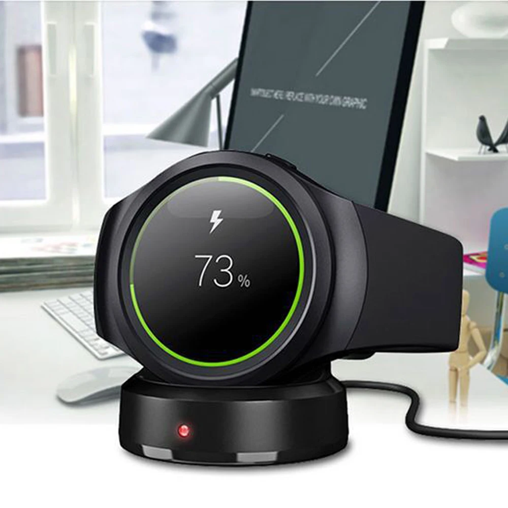 QI Wireless Charger Dock for Samsung Gear S3 Frontier S2 S4 Charging Stand for Galaxy Watch Gear S3 Classic High Quality Charger