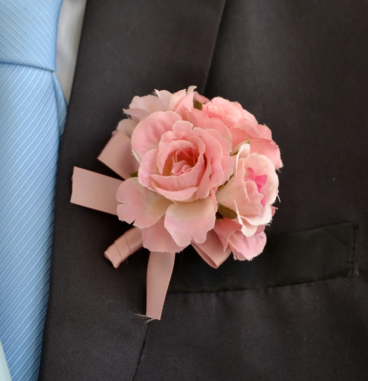 boutonniere 4 Бутоньерки на выпускной,, новинка, свадебные корсажи и Бутоньерки для невесты, жениха, розы на запястье - Цвет: boutonniere 4
