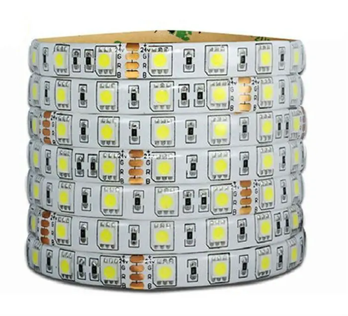 5M DC24V IP65 Водонепроницаемый гибкие smd светодиодные полосы 5050 300 светодиодный освещение Светодиодная лента на открытом воздухе декоративная веревка WarmWhite белый RGB