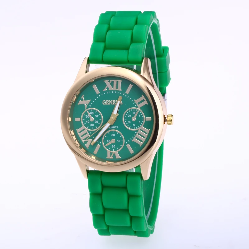 Gelfashion наручные часы для женщин Пряжка круглые Ложные три глаза кварцевые