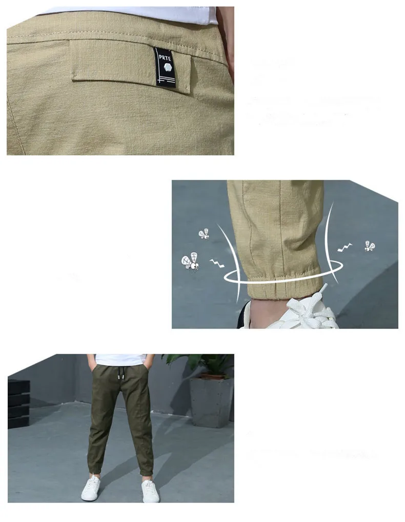Boys Casual Pants For Summer New Solid Cotton And Linen Mosquito Pants Boy Fashion Trousers 110-160 High Quality