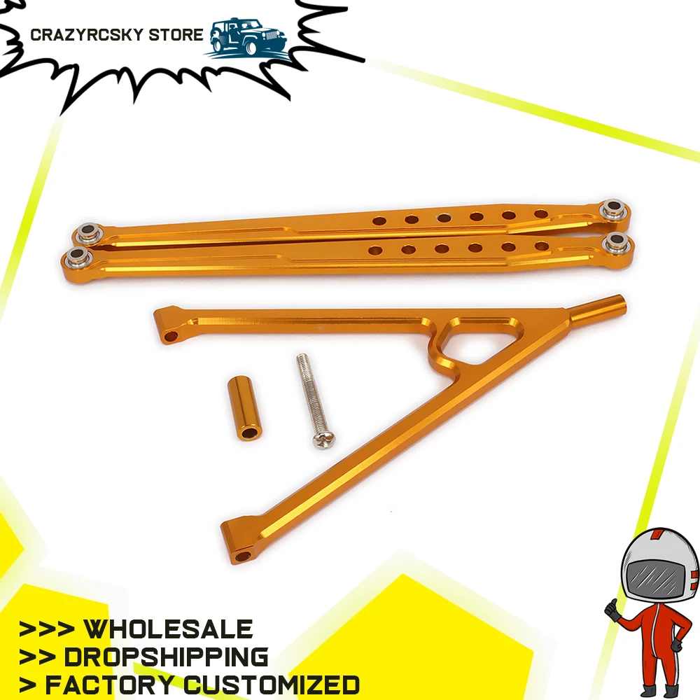 

Alloy aluminum Rear Lower Suspension Link bracket rod+chassis linkage Y-link for rc hobby model car axial scx10 upgraded parts