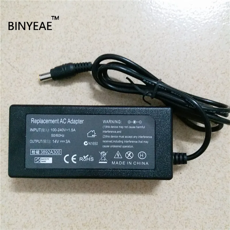 Адаптер питания 14 В 3 А переменного тока для Samsung Monitor A550 серии SA550 LCD|14v 3a|ac adapterpower 14v