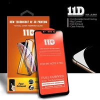 maijieke 11d full curved screen protector for xiaomi redmi note 6 pro 3d printing tempered glass protective film case friendly