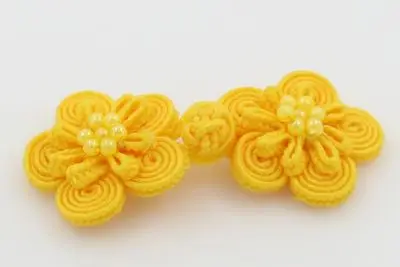 DoreenBeads 5 пар китайская лягушка закрытие узел застежка Пуговицы Cheongsam украшение для свадебного приглашения ручной работы цветок кнопка - Цвет: 5