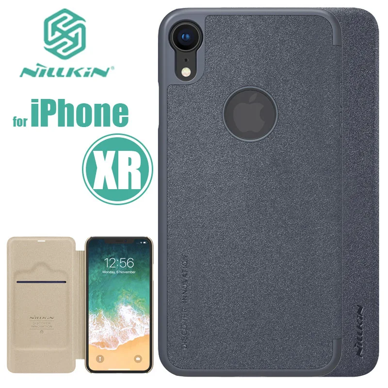 Чехол NILLKIN Sparkle для iPhone XR Роскошный кожаный флип чехол матовый Nilkin|Чехлы-книжки| |