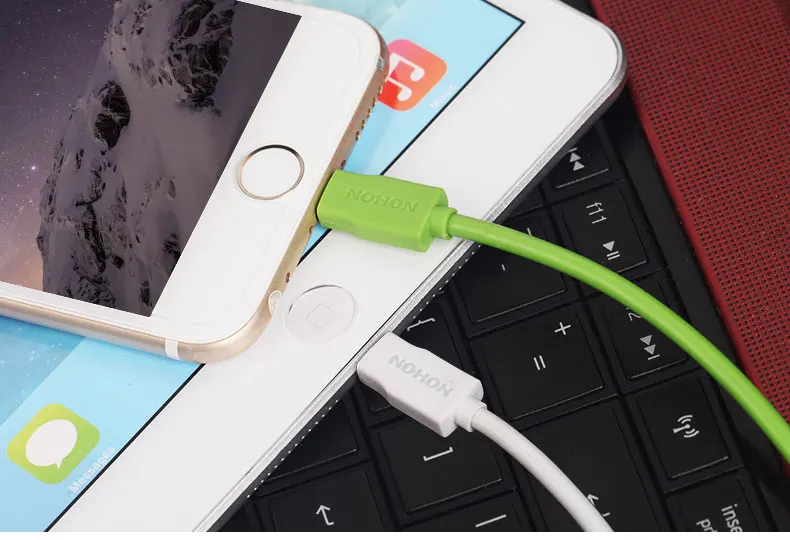 NOHON 8-контактный USB кабель для Apple iPhone 6 Plus 5 5S 5C iPad 4 Mini Air iPod Nano7 Touch 1,5 м кабель для быстрой зарядки и синхронизации данных