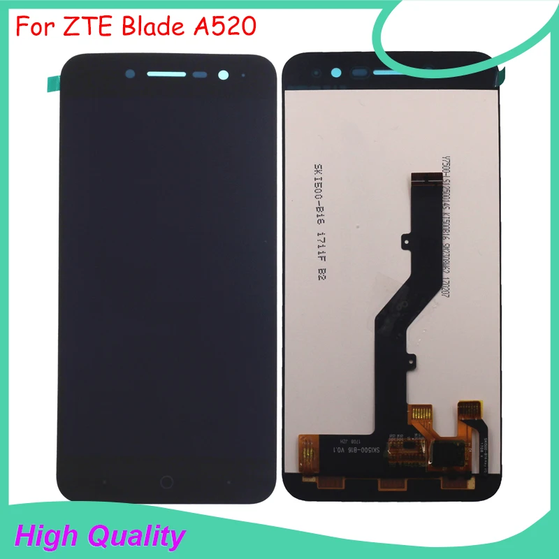 Для ZTE Blade A520 ЖК-дисплей с кодирующий преобразователь сенсорного экрана в сборе