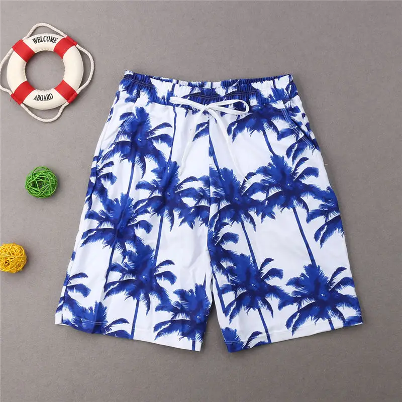 Family Matching Swimwear Father Son Shorts Trunks Swimsuit Mens Kids Boy Beachwear Summer Swimming Suit | Мать и ребенок