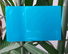 Blue 0.2 мм 100 шт. пустой сублимации металлический имя карты печать пустой Бизнес карты сублимации чернила передачи пять цветов - Цвет: Blue