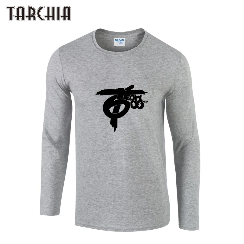 

Мужская одежда TARCHIA 2021, однотонные футболки с длинным рукавом, Мужская футболка, весенние повседневные футболки, футболки с принтом в стиле ...