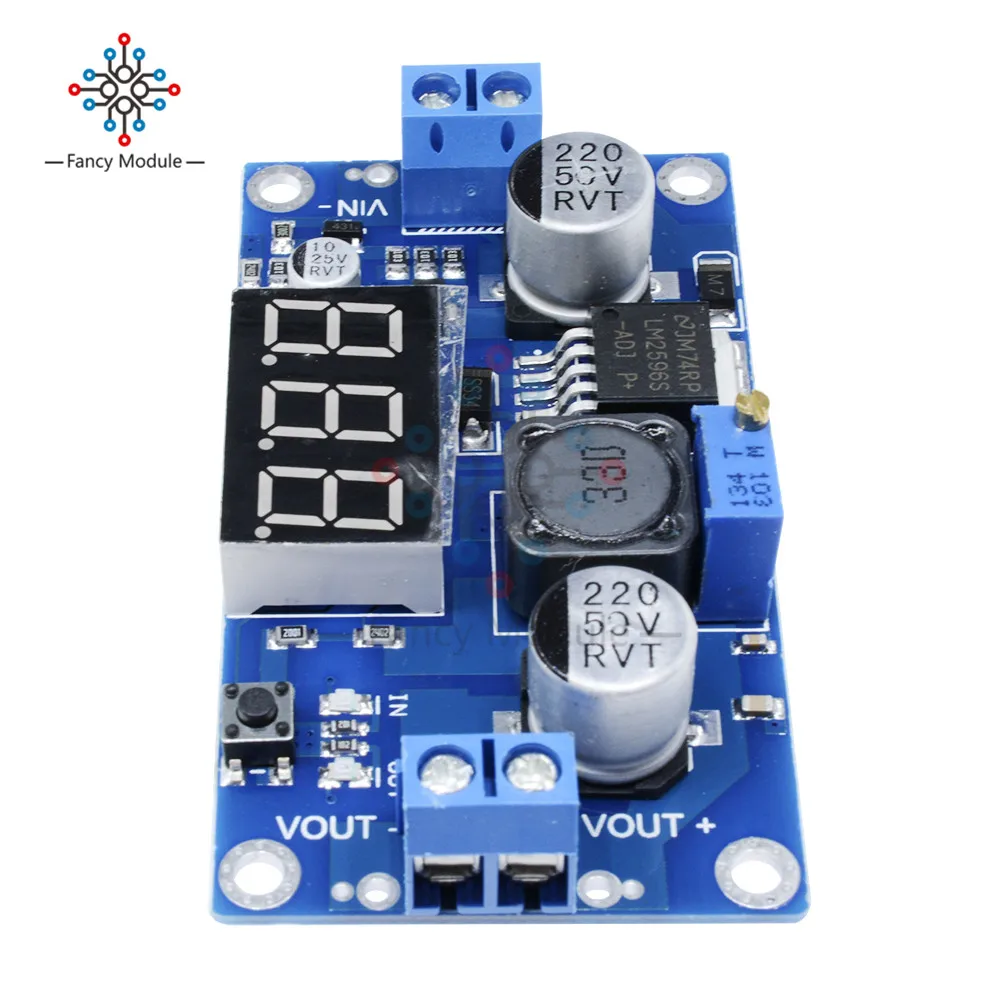 СВЕТОДИОДНЫЙ цифровой дисплей LM2596 LM2596S вольтметр Регулируемый понижающий модуль
