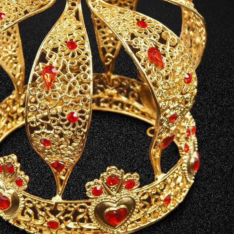 Корона для торта FORSEVEN золотого цвета тиара корона украшение свадебный цветок