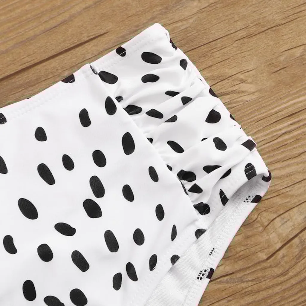 Купальник женский из двух предметов укороченный топ с узлом спереди купальник