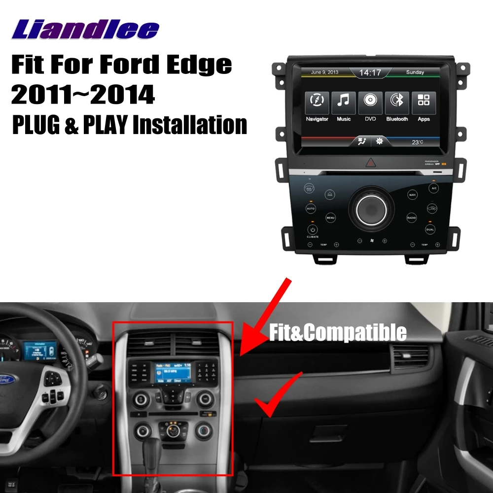 Liandlee для Ford Edge 2011~ Wince автомобильное радио CD DVD плеер gps Navi навигационные карты камера OBD ТВ экран мультимедиа