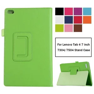 Чехол-накладка для Lenovo tab 7 Essential TB-7304FIX Tab 4 Essential 7304F 7304I 7304 7504, искусственная кожа, с подставкой