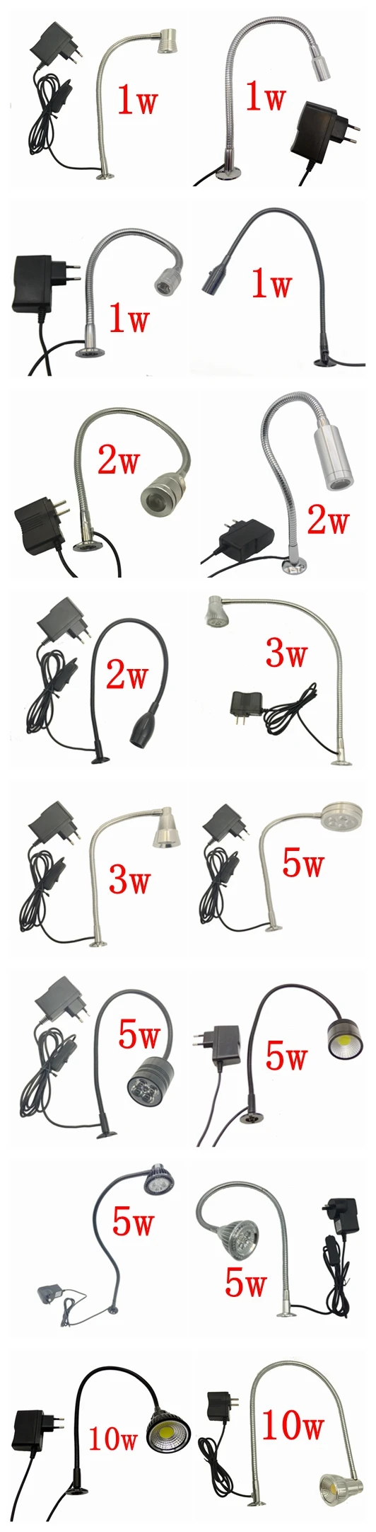 10W Светодиодный GOOSENECK настольные лампы