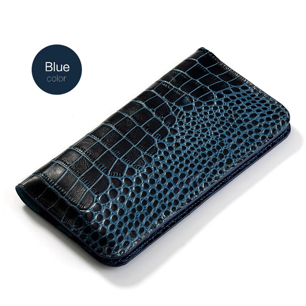 

Flip Genuine Leather case For Redmi Note 5 plus phone case Crocodile skin Wallet Bag Note4 Plus 6a 8 A2 lite Max 3 Mix handbag