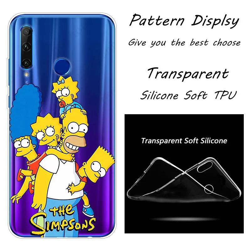 002 Горячий Los Simpsons Мягкий силиконовый чехол для телефона huawei Honor 20 20i 10 9 8 Lite 8X 8C 8A 8S 7S 7A Pro View 20 Модный чехол - Цвет: 002