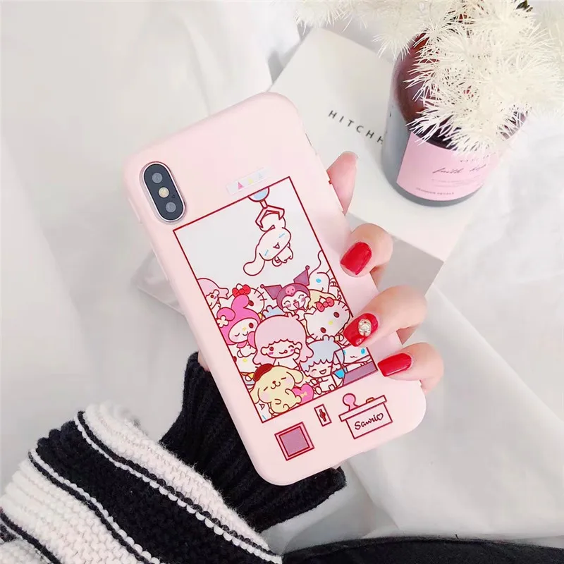 Cute Cartoon Phone Case For Iphone 6 6S Plus Silicone Soft TPU Bags Animals Painted iphone 7 8 plus X XR XS MAX Shell |