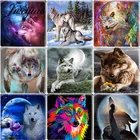 JWEIJIAO, животное, волк, искусство, картина, квадрат, 12 мм, DIY, фотоаксессуары