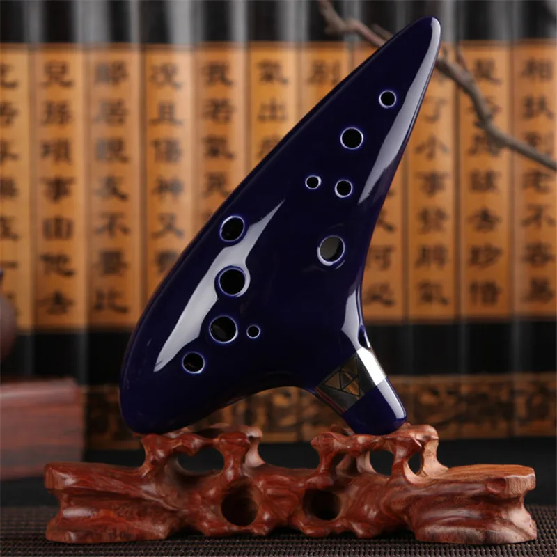 12 отверстий Ocarina Alto C key Flute музыкальный инструмент ручной работы Zelda Керамическая