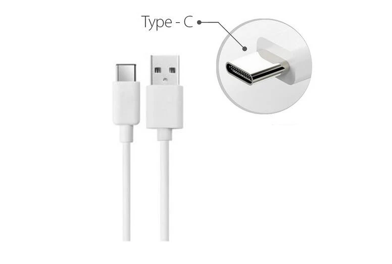 Белый кабель зарядного устройства Type C USB 2 0 A для зарядки и синхронизации данных