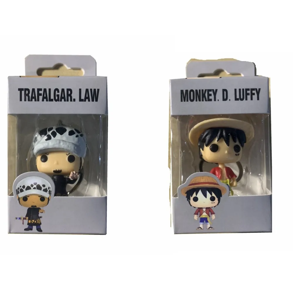 Экшн-фигурки POP One Piece &amp LUFFY TRAFALGAR.LAW Карманный Брелок для ключей коллекционные
