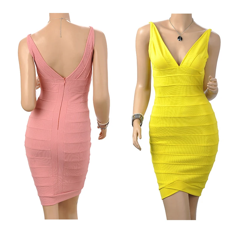 

Summer Sexy Bandage Spaghetti Strap Club Dress Party Dress Backless Clubwear Plus Size Women Clothing Party Dresses