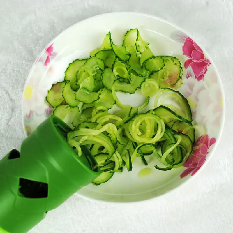 1pc Easy Multifunctional Cucumber Spiral Choppers Kitchen Vegetable Carrot Cutter Fruit Veggie Slicer Cooking Tool|slicer kitchen|veggie