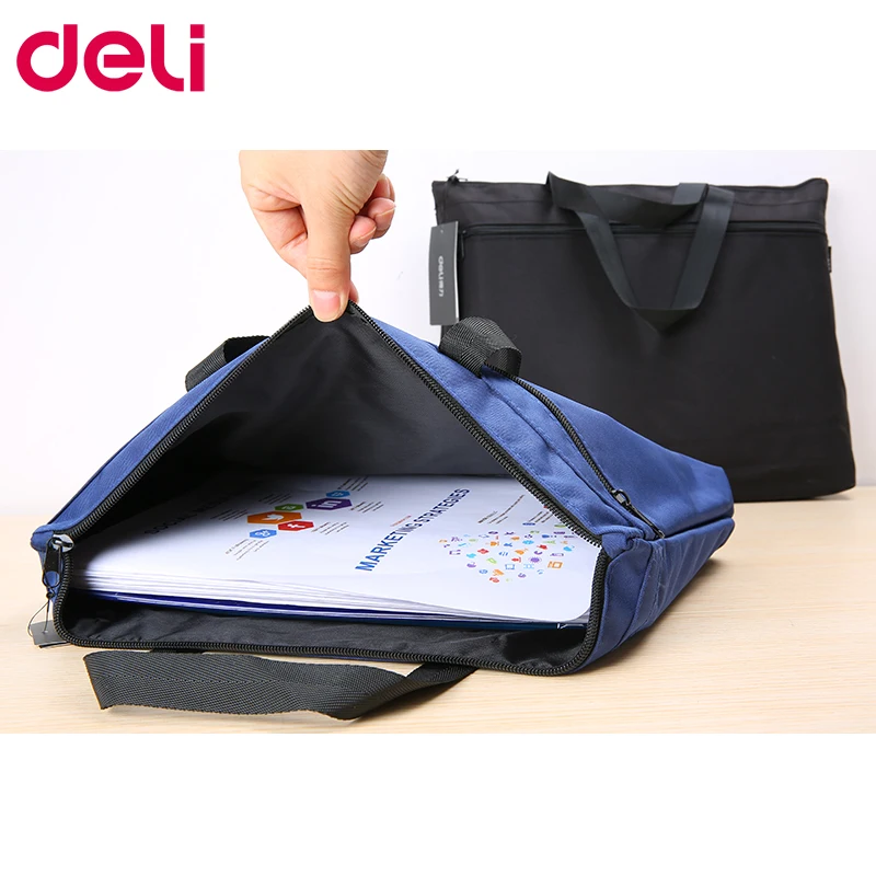 Deli 1 шт. Портативная сумка для файлов A4 хранения данных портфель на молнии