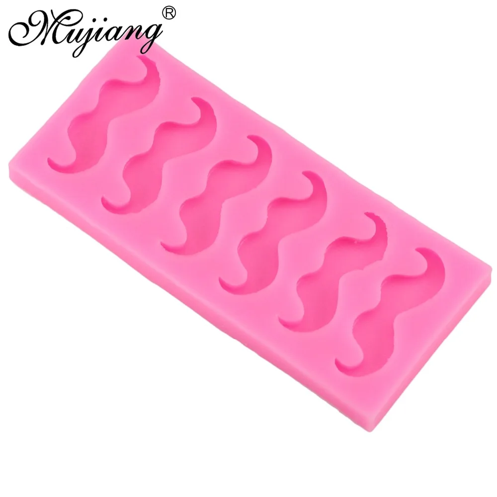 Mujiang маленькие усы силиконовые формы искусственная шоколада Аксессуары для