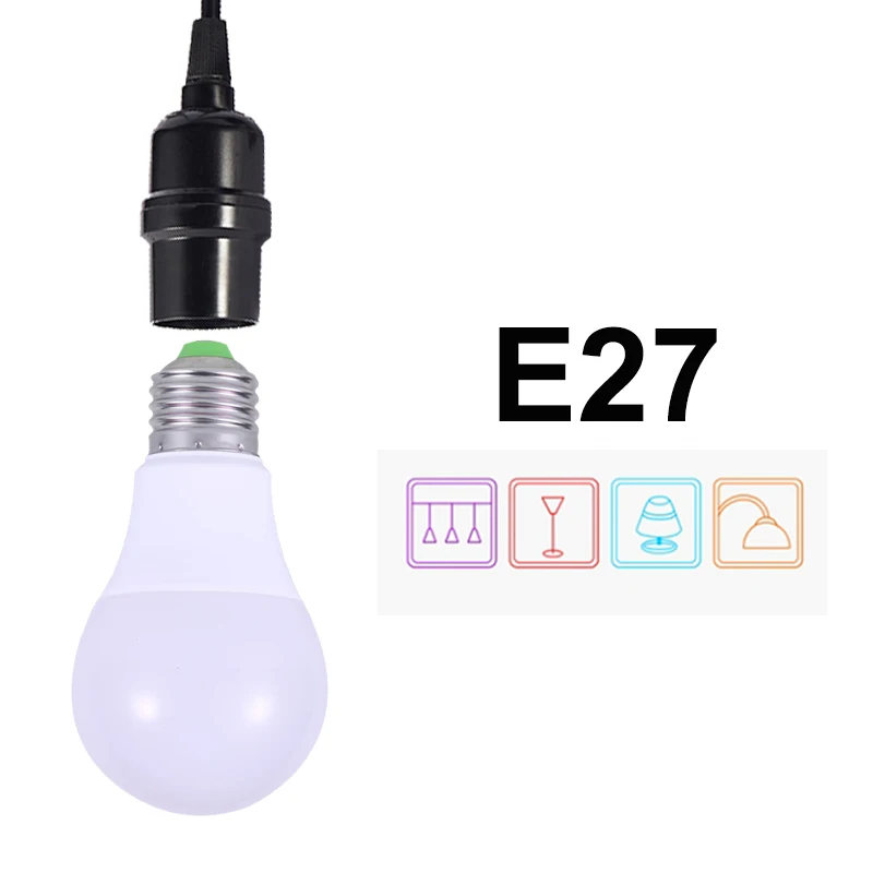 16 Цвета сменить светодиодный лампы Lampara лампа украшение дома 220V RGB светильник E27 3