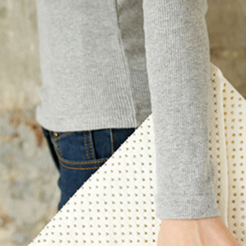 2019 Весенняя Женская Базовая футболка с длинным рукавом и круглым вырезом