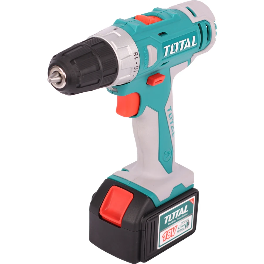 TOTAL Аккумуляторная дрель шуруповерт питания Инструменты домой набор