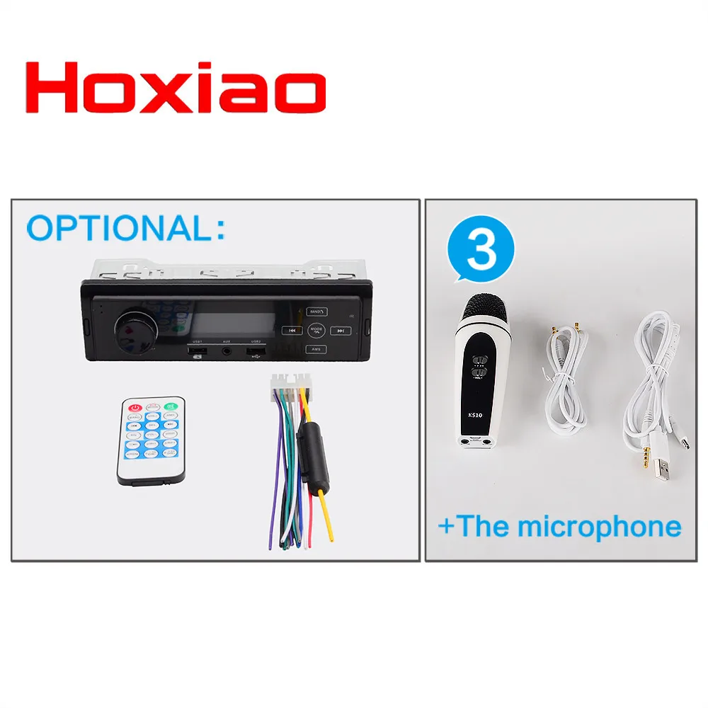 1 din Автомобильный MP3-плеер 12 в Bluetooth автомобильный стерео FM AM радио MP3 аудио плеер 5 в зарядное устройство USB AUX Авто электкан Синг 1 DIN Авторадио - Цвет: Серый