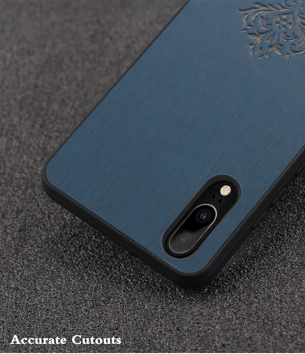 MOFi оригинальный чехол-накладка для Huawei P20 Жесткий Чехол ПК lite искусственная кожа