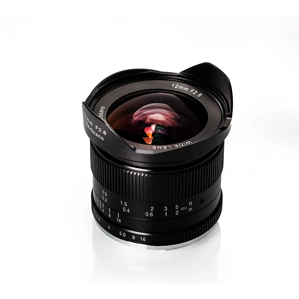 Ультраширокоугольный объектив 7artisans 12 мм f2.8 для Sony E mount беззеркальных камер A6500