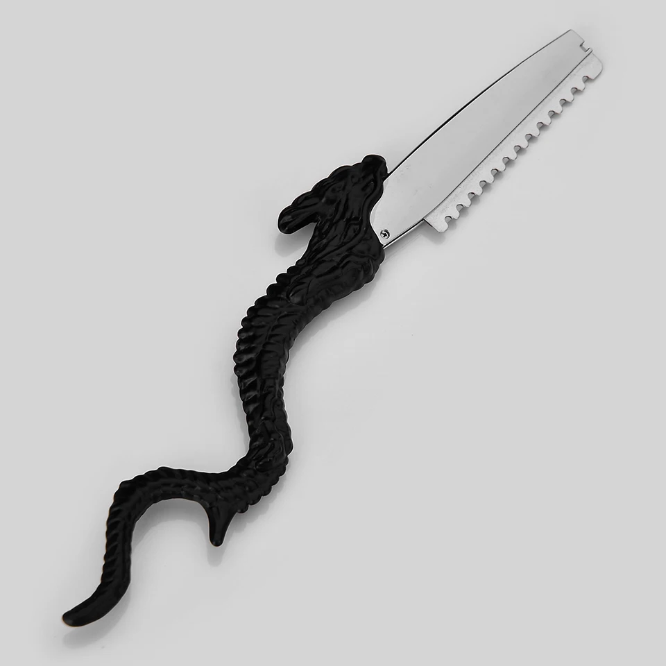 Профессиональная стрижка Sharp/тонкий лезвием бритвы Парикмахерская тонкий Ножи резки Scissor парикмахер бритвы салон Инструменты комплект оборудования - Цвет: black