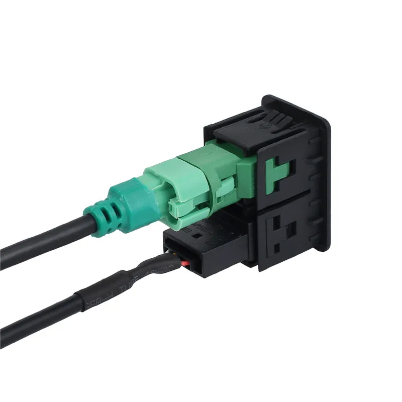 Jutech USB Aux переключатель + провод кабель адаптер для BMW 3 5 серии E87 E90 E91 E92 X5 X6 AC516 мм
