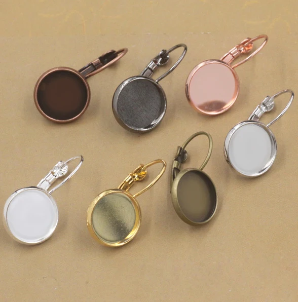 Круглые заготовки для ушных крючков 20 шт. 8 25 мм основа сережек пустые поддоны