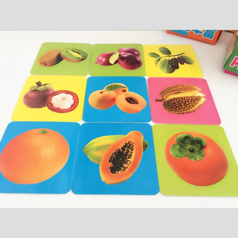 Открытки с китайскими иероглифами для взрослых и детей книга фруктов овощей